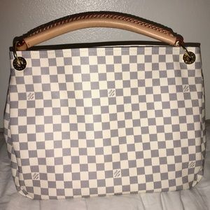 LV artsy purse Damier Azur Canvas